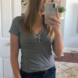 Striped American Eagle top
